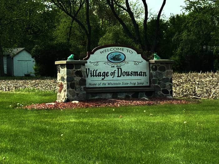 Village of Dousman sign