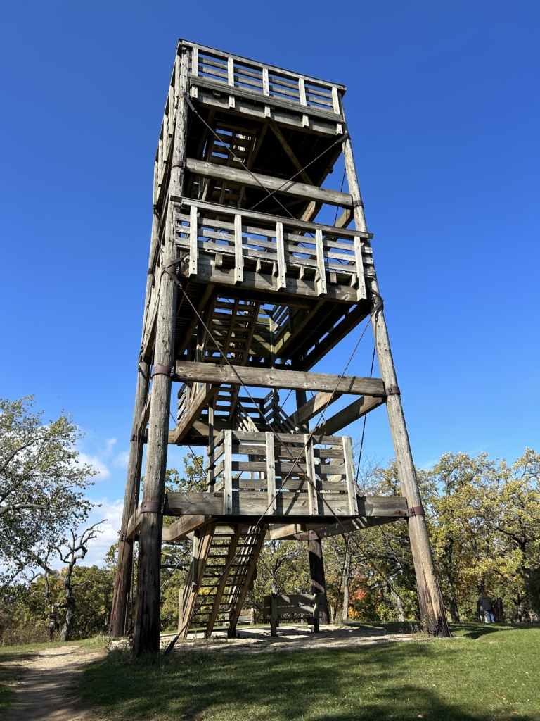 Lapham Peak's 45-foot observation tower