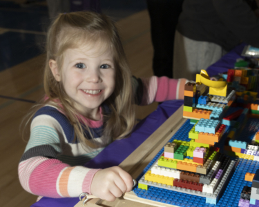 Child with Legos
