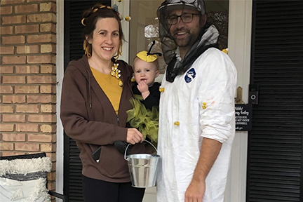 Bee and beekeeper costumes